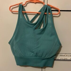 Gymshark Ultra Seamless Green Sports Bra (M)